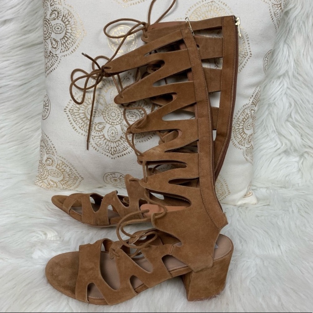 Steve Madden Lorraine Gladiator Suede Sandals 9.5